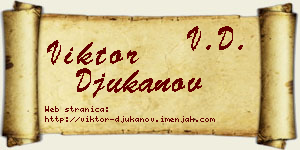 Viktor Đukanov vizit kartica
